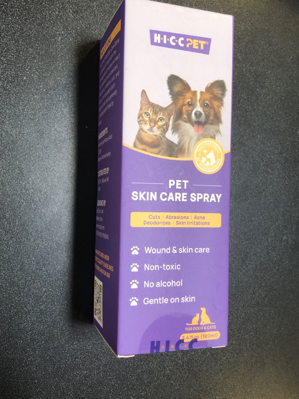 Photo 1 of Pet Skin Care Spray for Use on Cuts, Abrasions, Acne and Skin Irritations 3.4Fl Oz Expires 2025