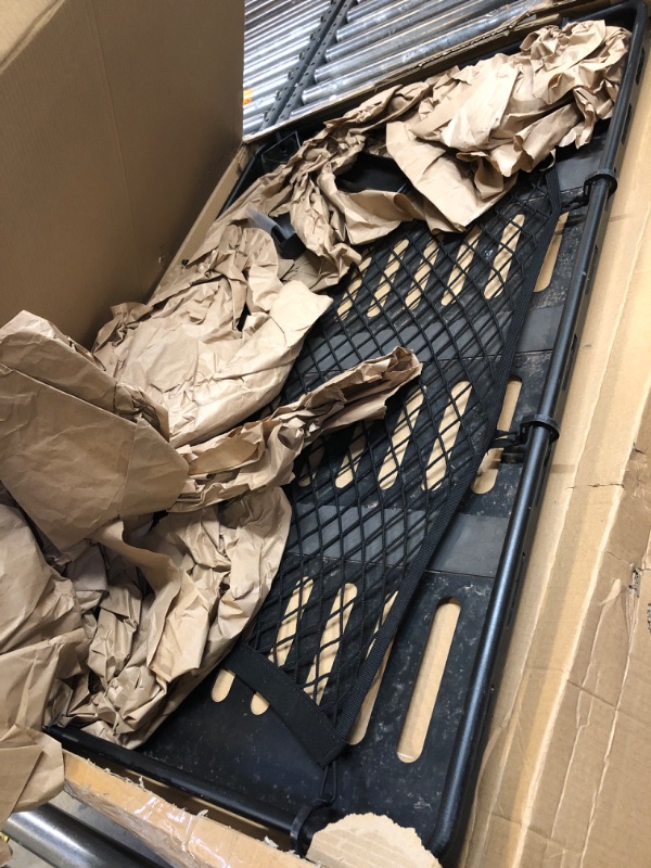 Photo 1 of IIIREENO Heavy Duty Rear Trunk Cargo Rack Basket Compatible with 1997-2006 Jeep Wrangler TJ/Storage Luggage Carrier/No Drilling