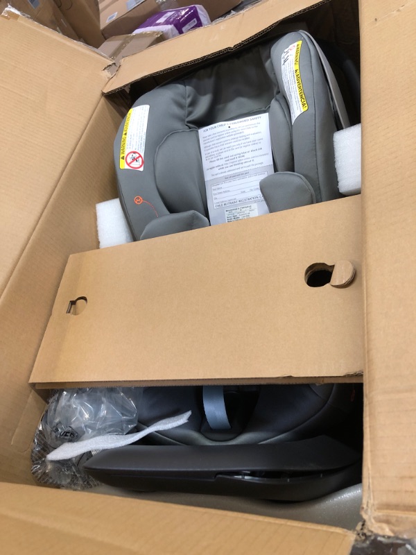 Photo 2 of Cybex Cloud G Comfort Extend Infant Car Seat with Anti-Rebound Base, Linear Side Impact Protection, Latch Install, Ergonomic Full Recline, Extended Leg Rest, Lava Grey