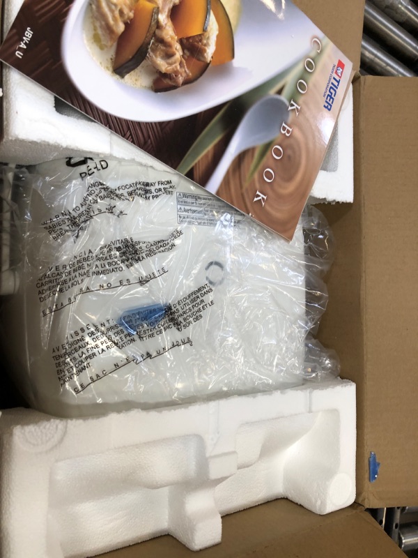 Photo 1 of Tiger JBV-A18U-W 10-Cup (Uncooked) Micom Rice Cooker with Food Steamer and Slow Cooker