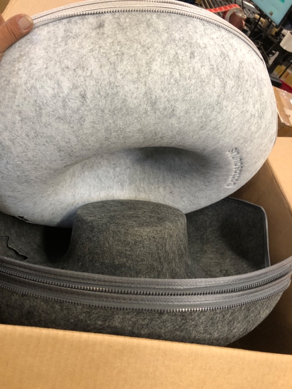 Photo 2 of CATTASAURUS Peekaboo Cat Cave for Multiple & Large Cats Up to 30-45 Lbs, Scratch Detachable & Washable Tunnel Bed, Comfy Donut Cat Cave (Light Gray + Dark Gray, Large (Bundle))1033873272
LPNPMBF0812887
