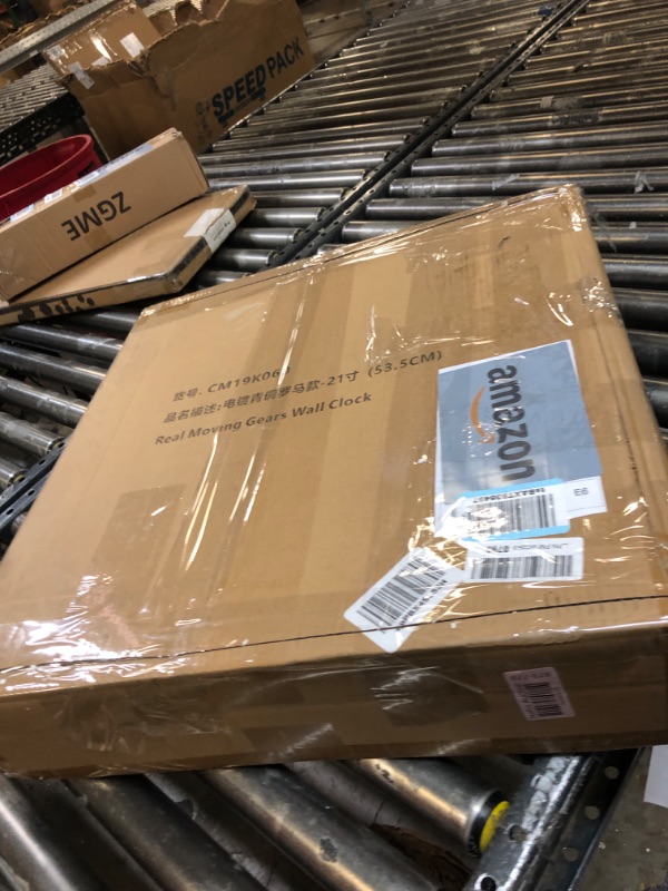 Photo 1 of DORBOKER Real Moving Gears Wall Clock Large Modern Metal Clocks for Living Room Decor, Industrial Steampunk Unique Vintage Rustic Decorative Clock for Home Farmhouse Office, 21 Inch,Bronze Gold Roman