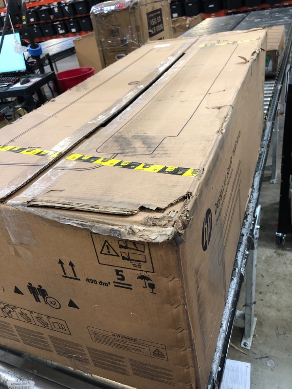 Photo 4 of USED---HP DesignJet T630 (T600 Series) Large Format Wireless Plotter Printer - 36", with Auto Sheet Feeder, Media Bin & Stand (5HB11A), Black