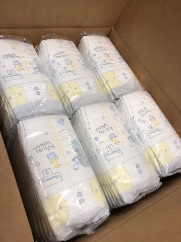 Photo 2 of Pampers Swaddlers Diapers - Size 3, One Month Supply (168 Count), Ultra Soft Disposable Baby Diapers