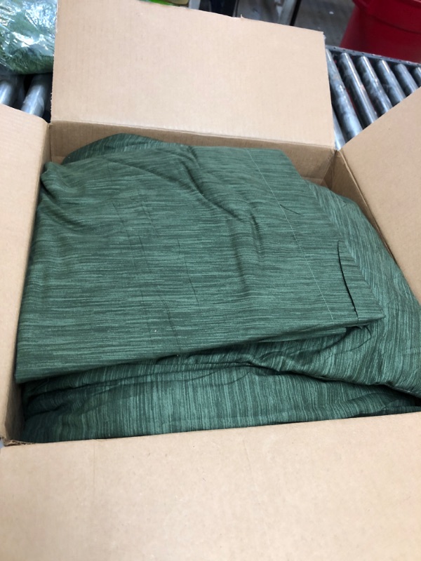 Photo 1 of Bedsure California King Comforter Set - Dark Green Comforter Cal King Size, Soft Cationic Dyed Bedding Set for All Seasons, 3 Pieces, 1 Comforter (104"x96") and 2 Pillow Shams (20"x36"+2")