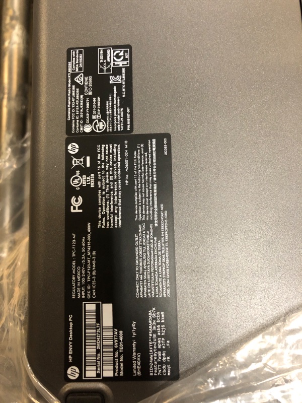 Photo 8 of HP Envy Desktop, 12th Gen Intel Core i7-12700, 16 GB RAM, 512 GB SSD & 1 TB SATA Hard Drive, Windows 11 Pro, Wi-Fi & Bluetooth, Wired Keyboard & Mouse, Pre-Built PC Tower (TE01-3022, 2022),black