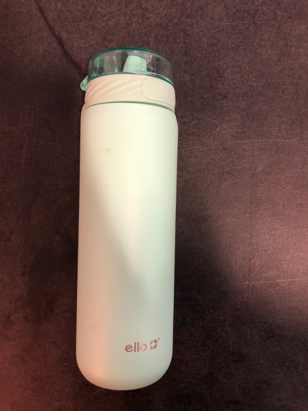 Photo 2 of Ello Cooper 22oz Stainless Steel Water Bottle Mint: Reusable Insulated Metal Waterbottle, BPA-Free, Flip-Top Lid