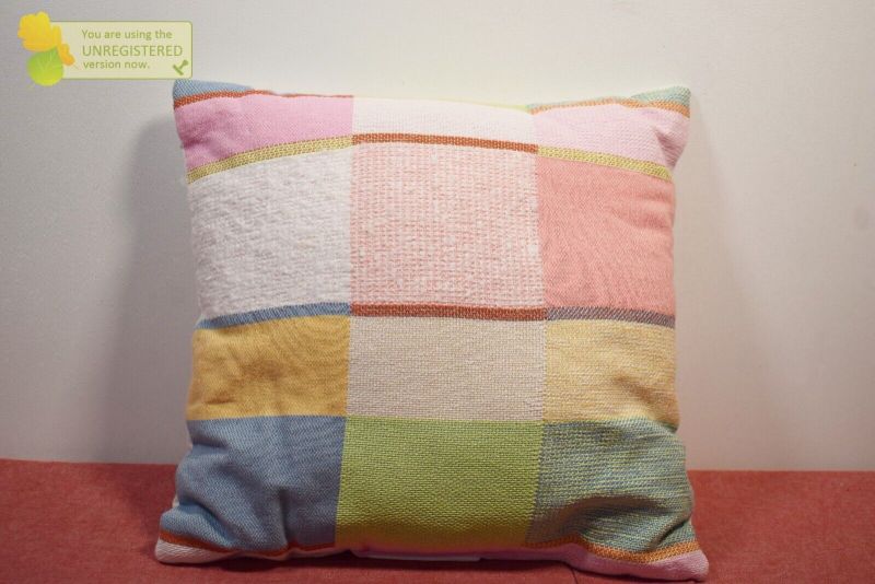 Photo 1 of Room Essentials Square Color Block Woven Cotton 16x16" Throw Pillow*