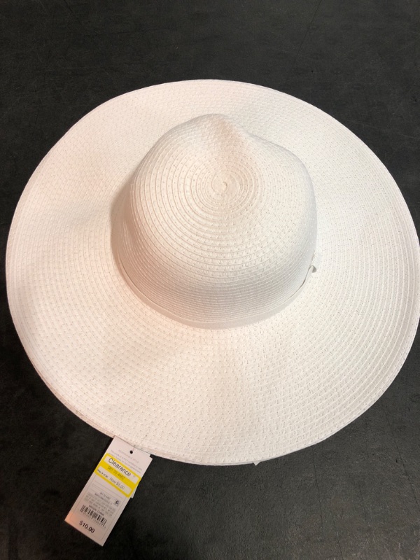 Photo 1 of Packable Paper Straw Floppy Hat - Shade & Shore™ White