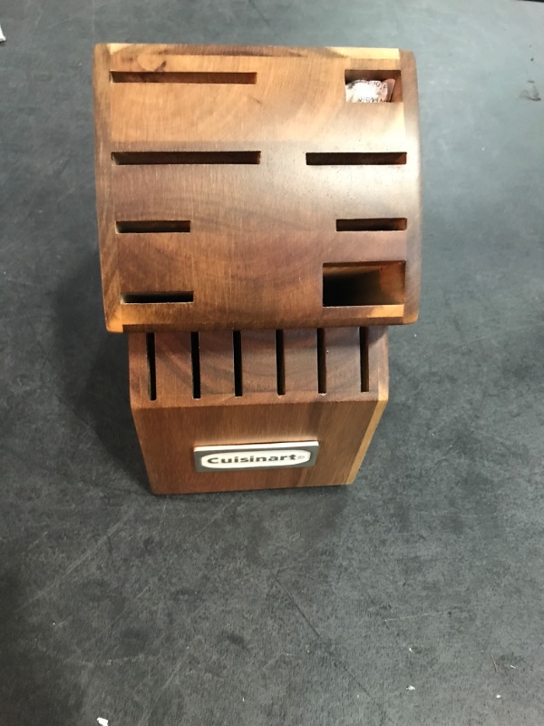 Photo 1 of Cuisinart Classic 15pc White Triple Rivet Knife Block Set - C77WTR-15P2: High Carbon Stainless Steel, Ergonomic Handle (Only the Knife Stand Inside)