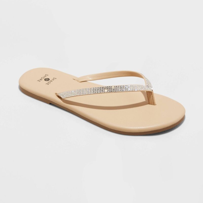 Photo 1 of Women's Cali Flip Flop Sandals - Shade & Shore™ Silver 7