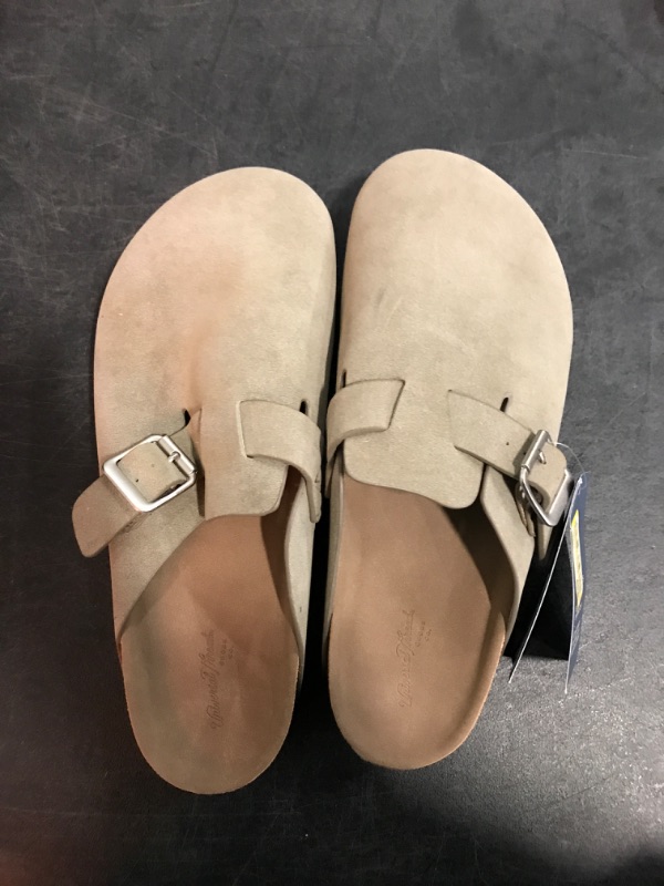 Photo 2 of Size 7.5 Women's Betsy Clog Mule Flats - Universal Thread™ Taupe 