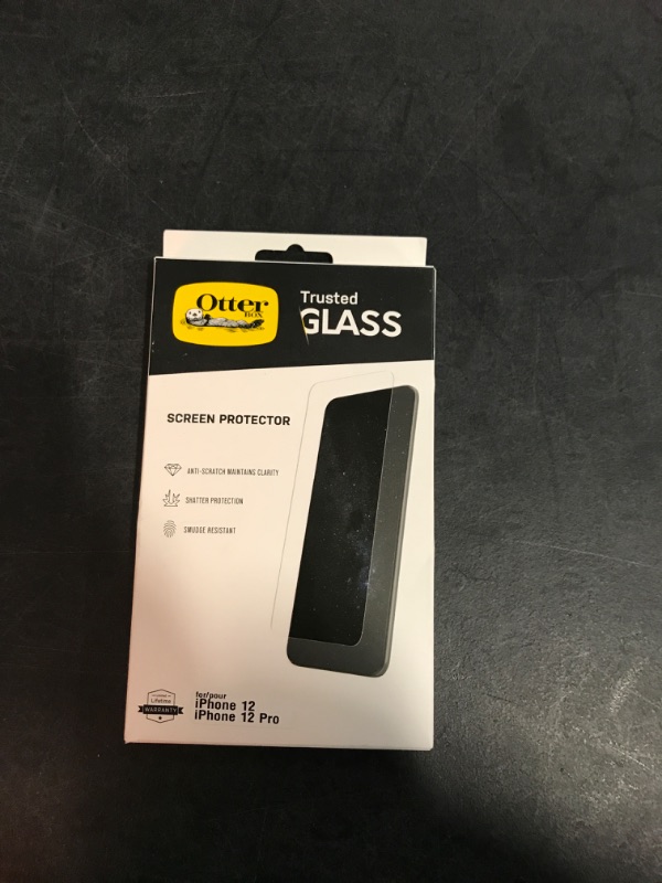 Photo 2 of OtterBox Apple iPhone 12/iPhone 12 Pro Trusted Glass Screen Protector