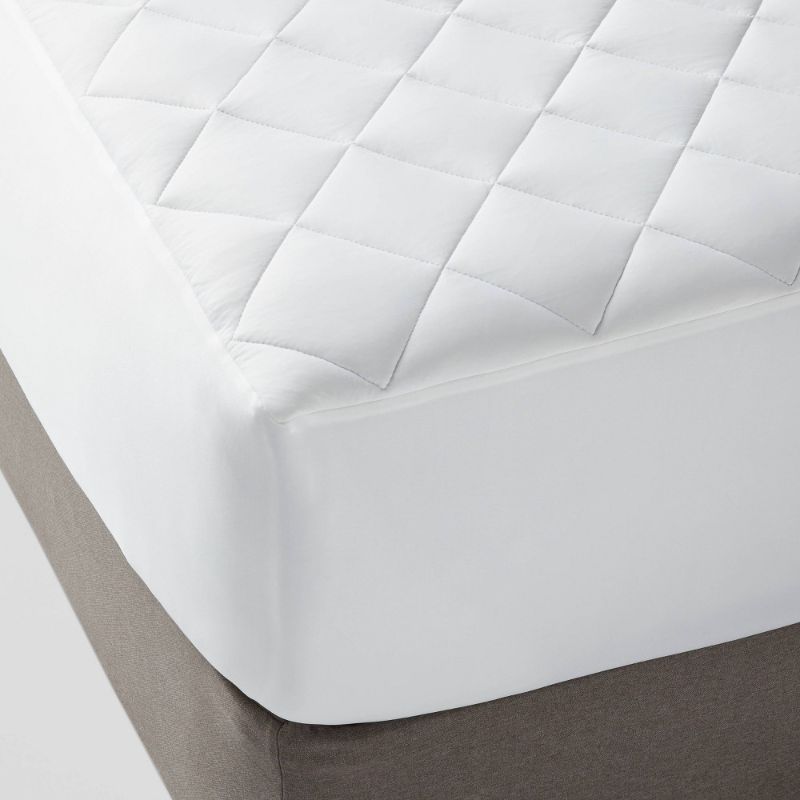 Photo 1 of Full Cool Touch Mattress Pad - Threshold™: Hypoallergenic Protector, Fits 18" Depth, Moisture-Wicking