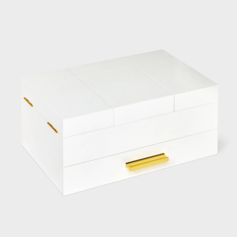 Photo 1 of Flip Top with Drawer Jewelry Organizer - a New Day™ White