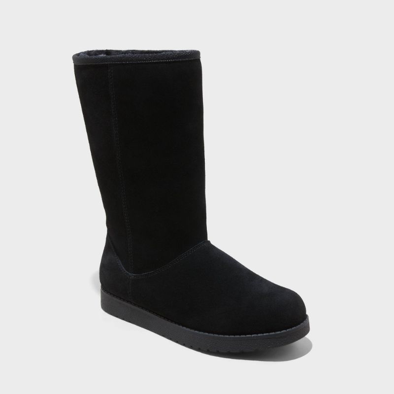 Photo 1 of Size 11 Women's Sarah Suede Shearling Winter Boots - Universal Thread™ Black