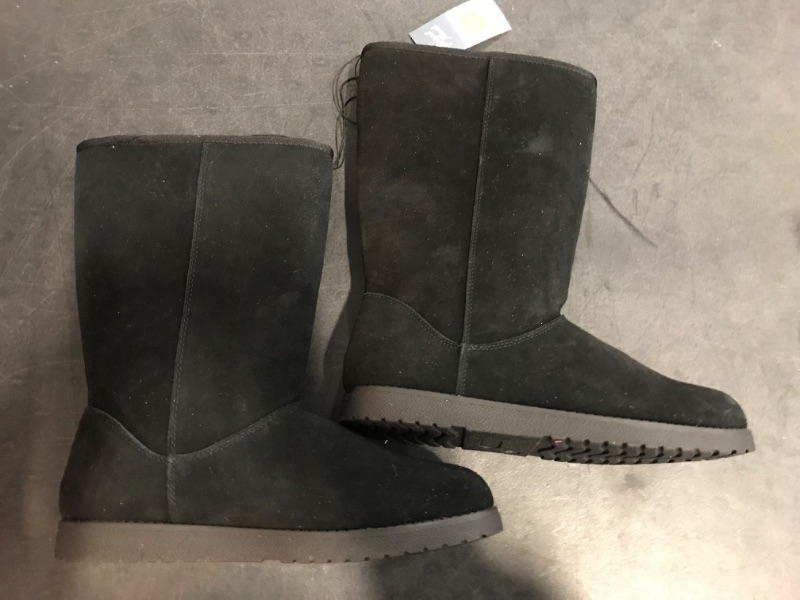 Photo 2 of Size 11 Women's Sarah Suede Shearling Winter Boots - Universal Thread™ Black