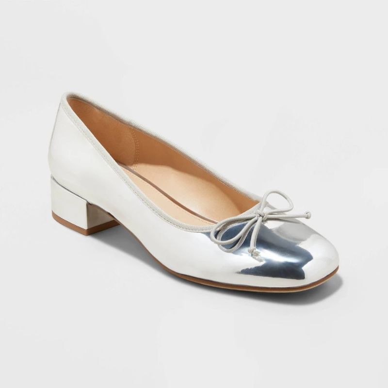 Photo 1 of Size 10 - Women's Joy Ballet Pumps - a New Day™ Silver