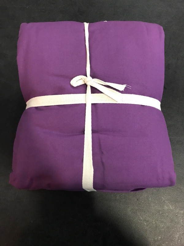 Photo 2 of Purple Full Size Bed Sheet Sets-Deep Pocket Fitted Sheet & Pillowcase Sets-4 Piece Soft Cooling Microfiber Bedsheets for Double Bed