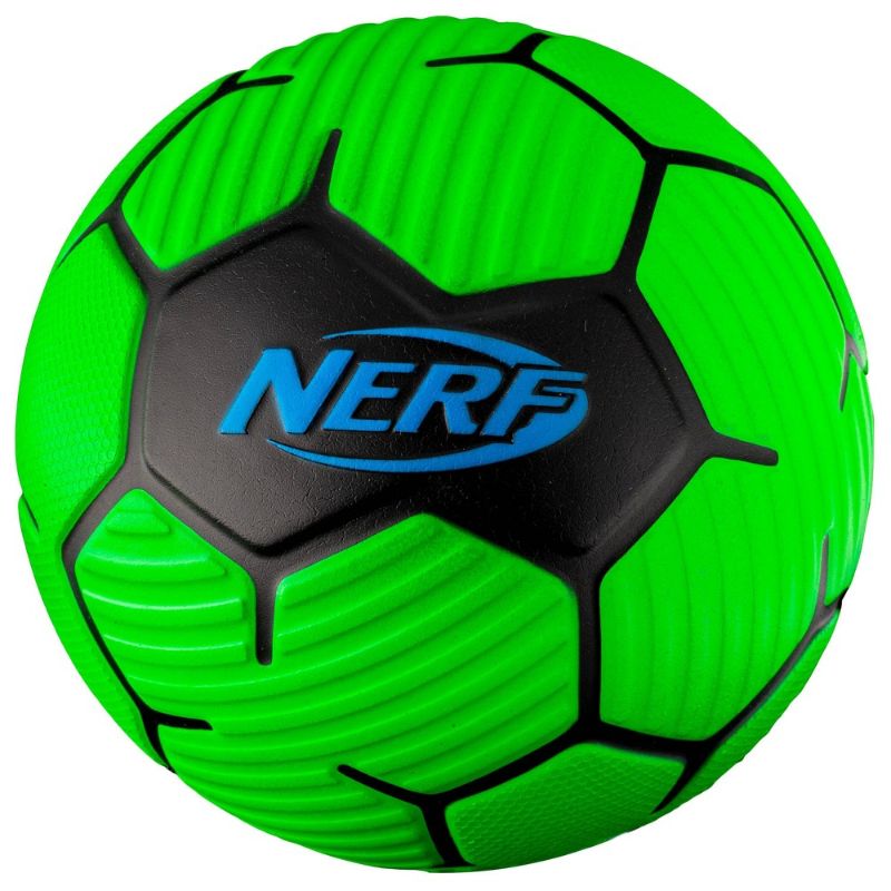 Photo 1 of Franklin Sports Nerf Proshot Size 7 Foam Soccer Ball Green & Blue Indoor/Outdoor Use Perfect for Kids & Toddlers Can Play Anywhere Safely