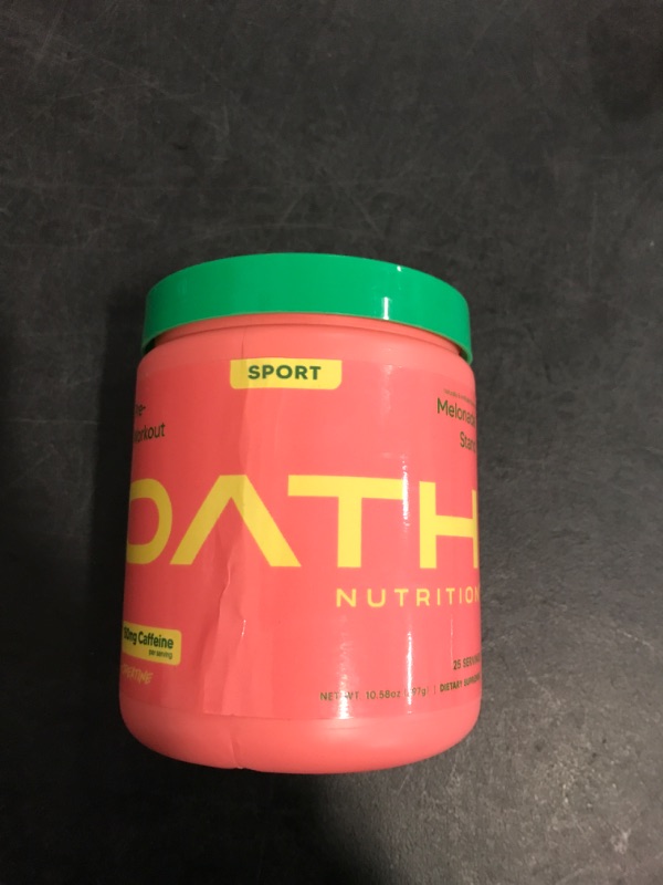 Photo 2 of Oath Nutrition Pre-Workout Sports Nutrition Supplement Powder - Melonade Stand 25 Serving Creatine to Hone Muscles Beta-alanine to Extend Endurance Cirtuline Malate to boost Blood Flow