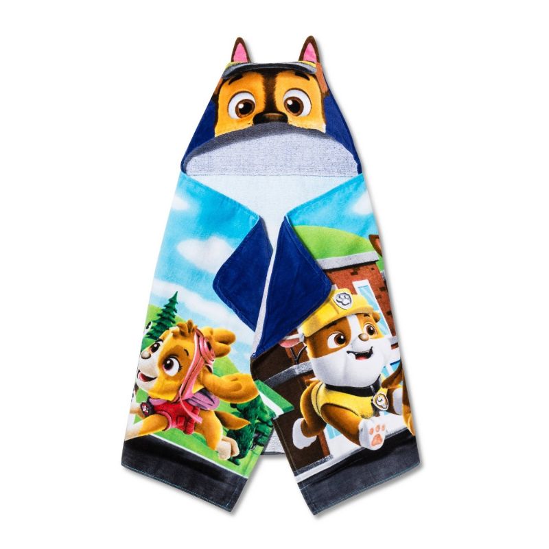 Photo 1 of Nickelodeon Paw Patrol Hooded Bath Towel with Ears (24 X 50 ) For boys and Girls For Drying in Style 