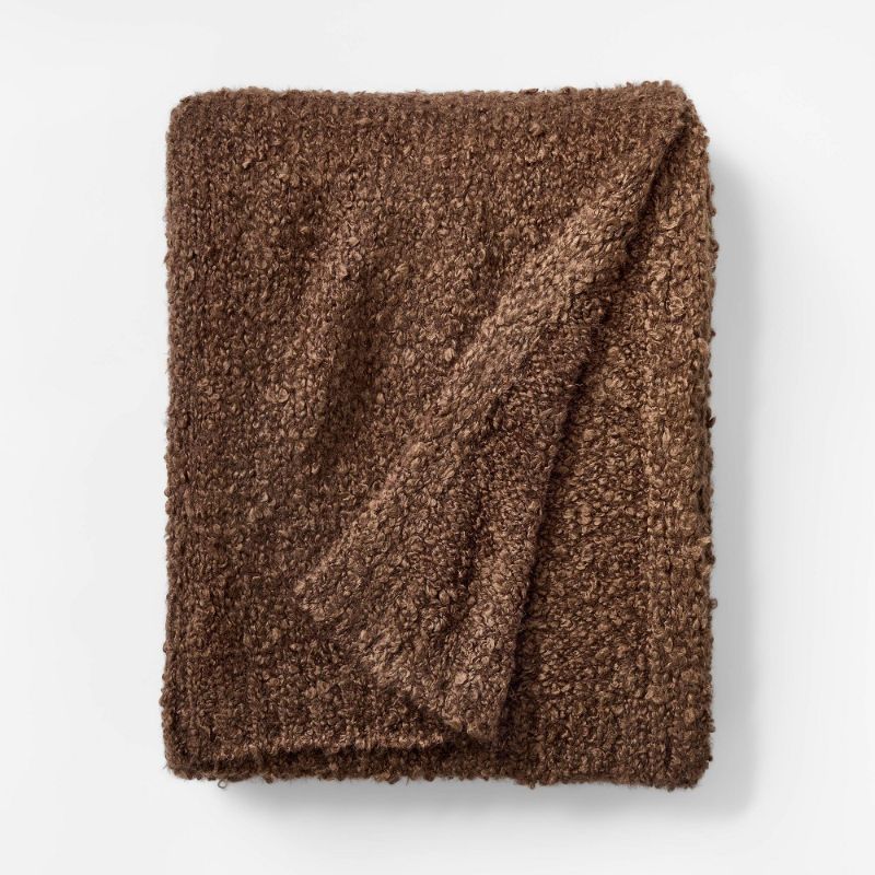 Photo 1 of Boucle Throw Blanket - Threshold™ Designed with Studio McGee: Midweight, Machine Washable, Acrylic & Wool Blend, 50x60"