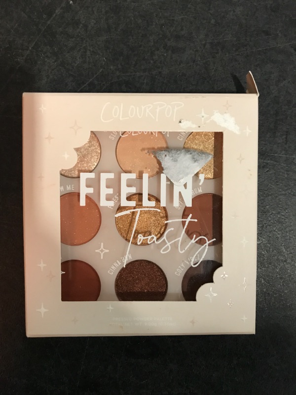 Photo 2 of ColourPop Pressed Powder Eyeshadow Makeup Palette in Feelin Toasty 0.3oz Mix of Matte & Metallic  Finish 