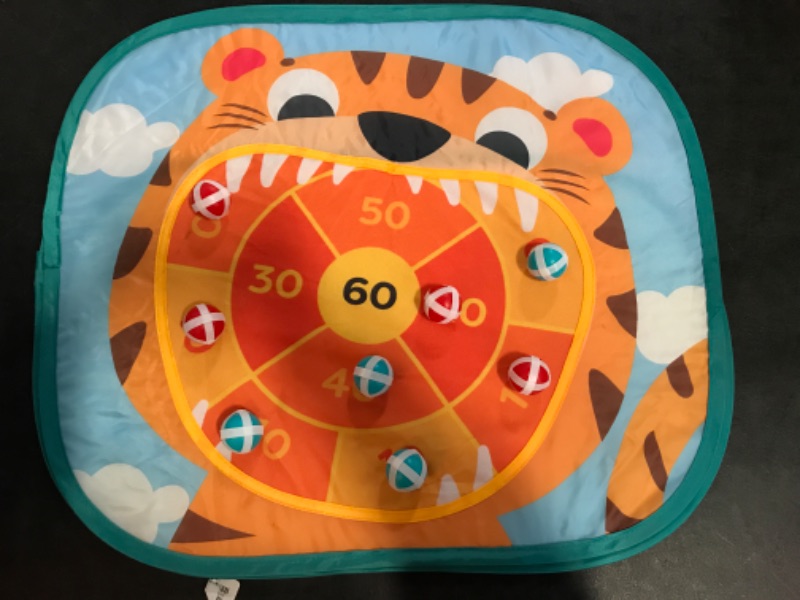 Photo 1 of B. toys- Toss 'n' Score- Sports & Outdoor Summer Game Set – 3 Outdoor Games for Kids – Triple-Sided Dartboard & 10 Balls – Portable Carry Bag – 3 Years +