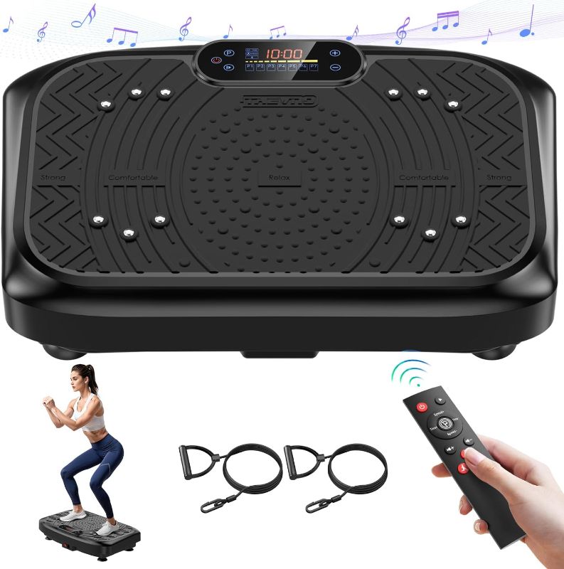 Photo 1 of Vibration Plate Exercise Machine Weight Loss, Full Body Workout Vibration Plate Lymphatic Drainage, 199 Adjustable Speeds Power Shaping Waver Vibrating Plate 450 Lbs Capacity Fitness Platform