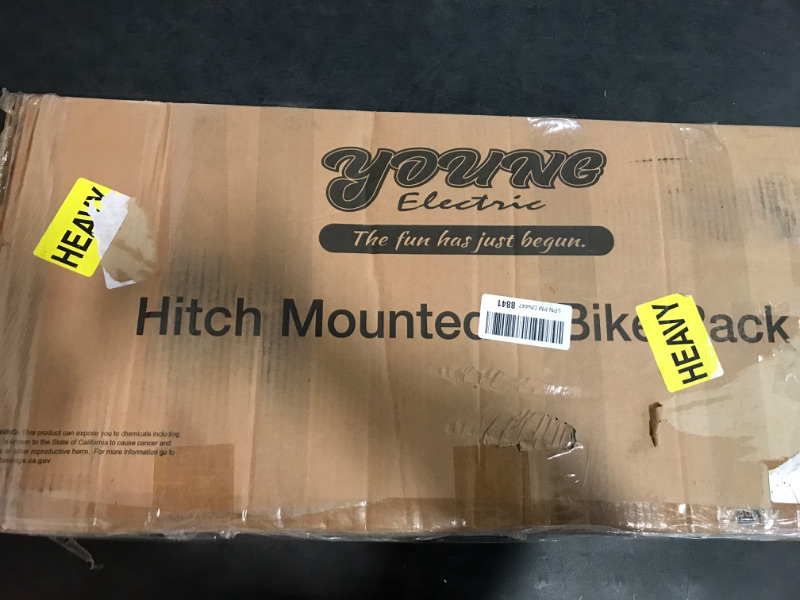 Photo 1 of Young 200 lb 2-Bike Rack Hitch Mount Platform Style for Cars Trucks SUVs Minivans, fits MTB Gravel Road Bike with Up to 5-inch Fat Tire Carrier Rack - 2" Hitch Receiver