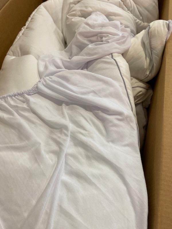 Photo 1 of Mattress Topper Queen,Extra Thick Mattress Pad Cover for Back Pain,Cooling Mattress Protector with 8-21 Inch Deep Pocket,Overfilled Down Alternative Filling