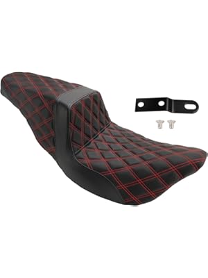 Photo 1 of Artudatech Rider Passenger Seat Front Rear Cushion Red For Harley-Davidson Street Glide EFI FLHX 2008-2023, For Harley Road Glide Special FLTRXS 2015-2023 Road King Special FLHRXS 2017-2023
