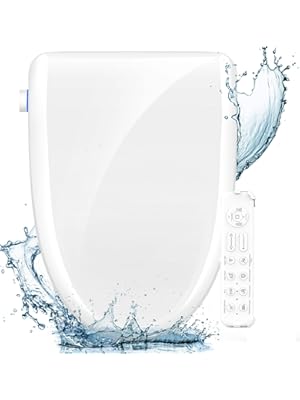 Photo 1 of FVZ Bidet Toilet Seat Elongated Smart Heated Toilet Seat with Warm Water & Dryer, Feminine & Child Wash, Self-Clean Stainless Steel Nozzle, Adjustable Water Pressure, Slow Close Lid
