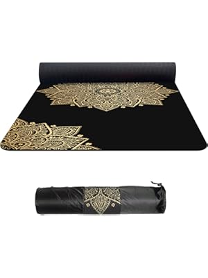 Photo 1 of nuveti TPE Large Yoga Mat Non-Slip Exercise Fitness Mat with Carry Bag Extra Wide Yoga Mats for Women 72"x32" Extra Thick 6mm for Home, Pilates and Floor Exercises Workout Mats
