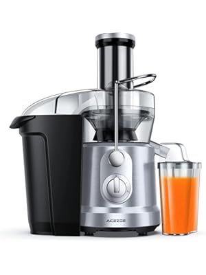 Photo 1 of Juicer Machines 1300W Juicer Vegetable and Fruit, Power Juicers Extractor with 3" Feed Chute, Centrifugal Juicer with High Juice Yield, Easy to Clean&BPA-Free, Dishwasher Safe-Silver
