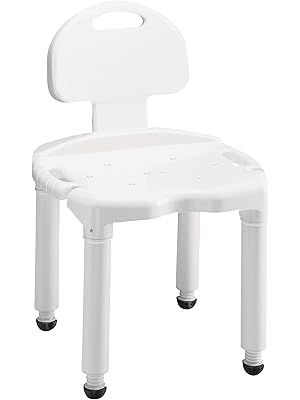 Photo 1 of Carex Bath Seat And Shower Chair With Back For Seniors, Bath Chair For Elderly, Disabled, Handicap, and Injured Persons, Supports Up To 400lbs, Shower Seat For Inside Shower
