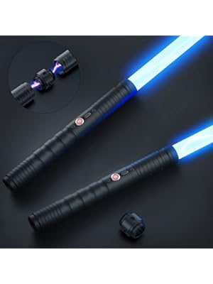 Photo 1 of jvmusaber Lightsaber Toy, 8-12 Year Old Boy Girl Birthday Gift, 2-in-1 Detachable USB C Charge Light Saber, 12 Colors and 4 Modes & Sounds, for Kid and Adult Christmas Thanksgiving Gifts (Black)
