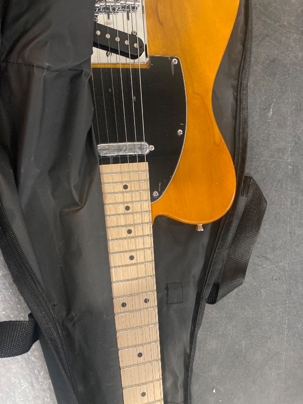 Photo 2 of GLARRY 39" GTL Electric Guitar for Music Lover, SS Pickups Maple Fingerboard with Accessories Pack Guitar Bag(Transparent Yellow)
