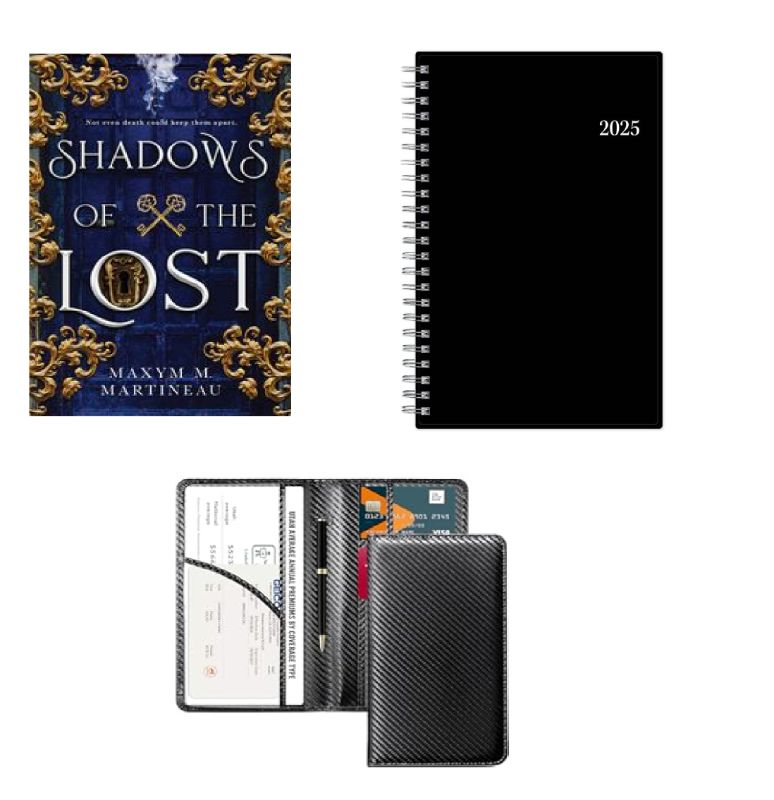 Photo 1 of Shadows of the Lost Book , BlueSky 2025 Weekly/Monthly Planner 8.15"x5.91" , 
CoBak Car Registration and Insurance Holder 