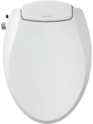 Photo 1 of Brondell Bidet Toilet Seat Non-Electric Swash Ecoseat, Fits Elongated Toilets, White - Dual Nozzle System, Ambient Water Temperature - Bidet with Easy Installation
