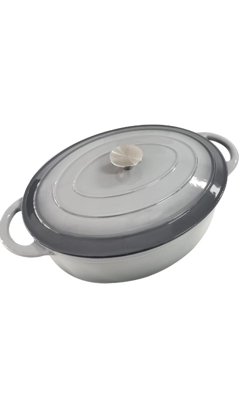 Photo 1 of  
Visit the Store, Godappe
Godappe
Visit the Store
4.7
4.7 out of 5 stars
(19)
Enameled Oval Cast Iron Dutch Oven 7 qt Dutch Oven Pot with Lid Non-stick Enamel Coated Dutch Oven for Braising, Broiling, Bread Baking, Frying(Slate Gray)