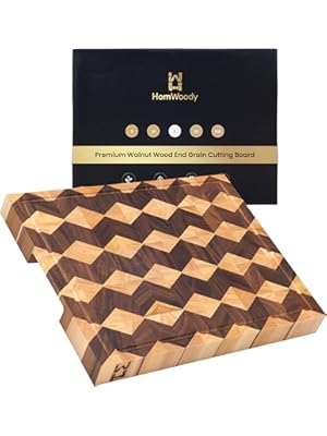 Photo 1 of 3D Handmade Cutting Boards 15"x11"x1"- Walnut Rubber End Grain Wood Cutting Boards-Charcuterie Boards/Cheese Board-Wooden Chopping Board -Kitchen Gadgets
