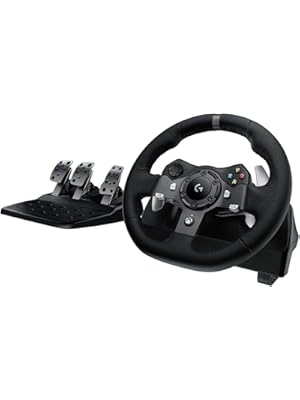 Photo 1 of logitech G920 Dual-motor Feedback Driving Force USB Racing Wheel with Responsive Pedals for Xbox One (Renewed)
