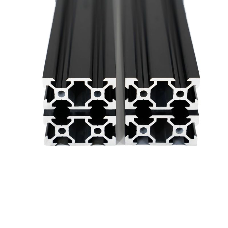 Photo 1 of Iverntech 4PCS 1000mm 2040 V Slot Aluminum Extrusion 39.37 inches Black Aluminum Profile European Standard Anodized Linear Rail for DIY 3D Printer and CNC Machines
