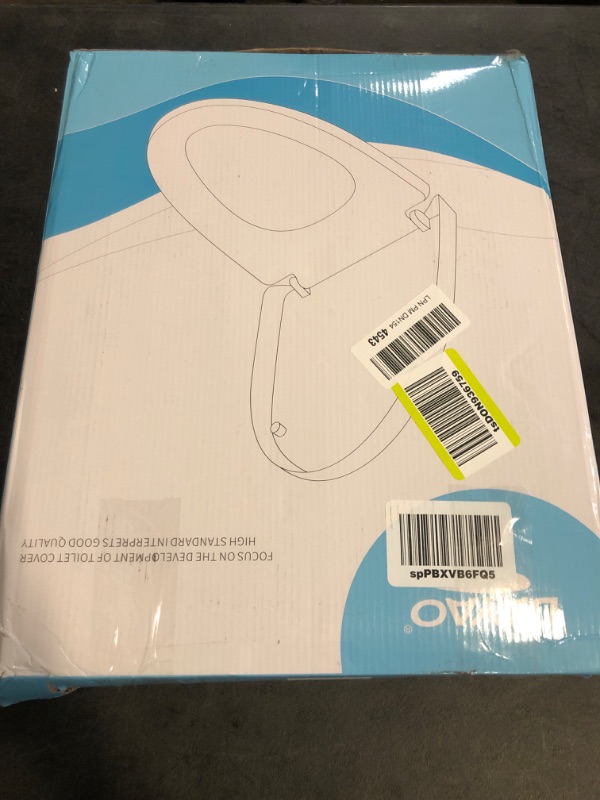 Photo 1 of Premium Elongated Toilet Seat with Cover Quiet Close, Two-Click to Quick Release, Easy Installation Never Loosen Hinge, Slow Close Toilet Seat and Cover, Easy Cleaning-White Color (Elongated)
