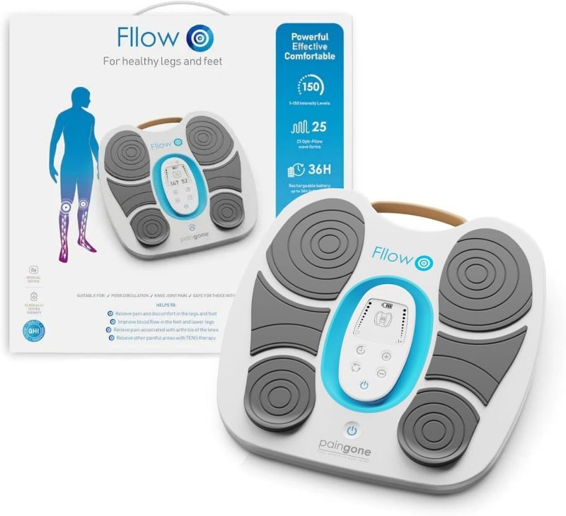 Photo 1 of Paingone Fllow EMS Medical Device - Circulation Stimulator - Legs & Feet - 150 Intensity Levels - Muscle Booster Therapy - Remote Control - Relax Muscles & Relieves Pain - Lightweight & Portable