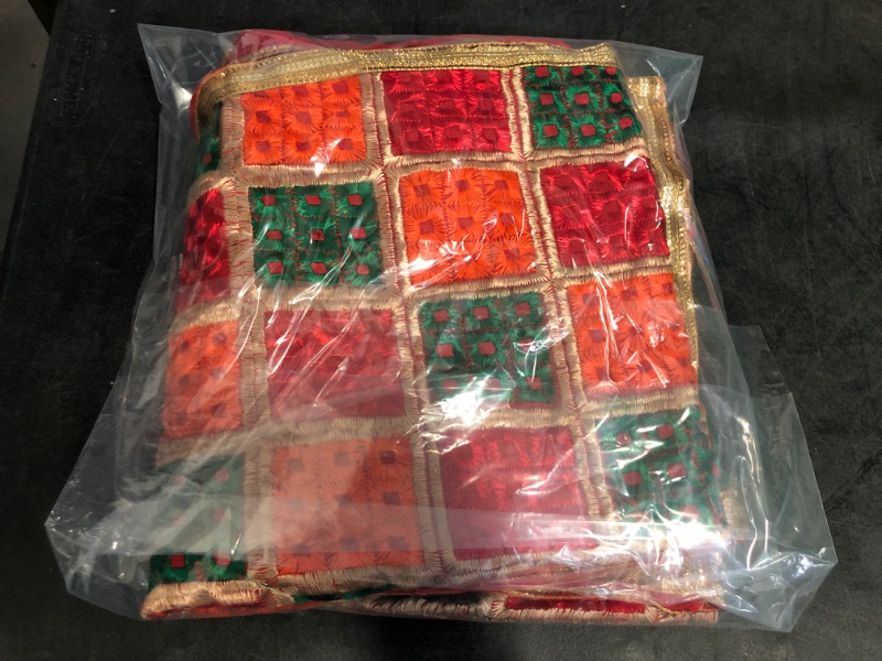 Photo 1 of Women's Indian Handicraft Ethnic Dupatta Heavy Phulkari Embroidery Dupatta Chunni/Stole/Scarf