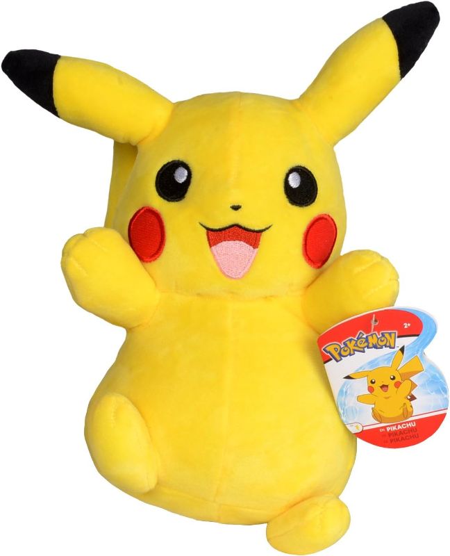 Photo 1 of Pokémon 8" Pikachu Plush - Officially Licensed - Generation One - Authentic Soft Stuffed Animal Toy Figure - Gift for Kids, Boys, Girls - 2+