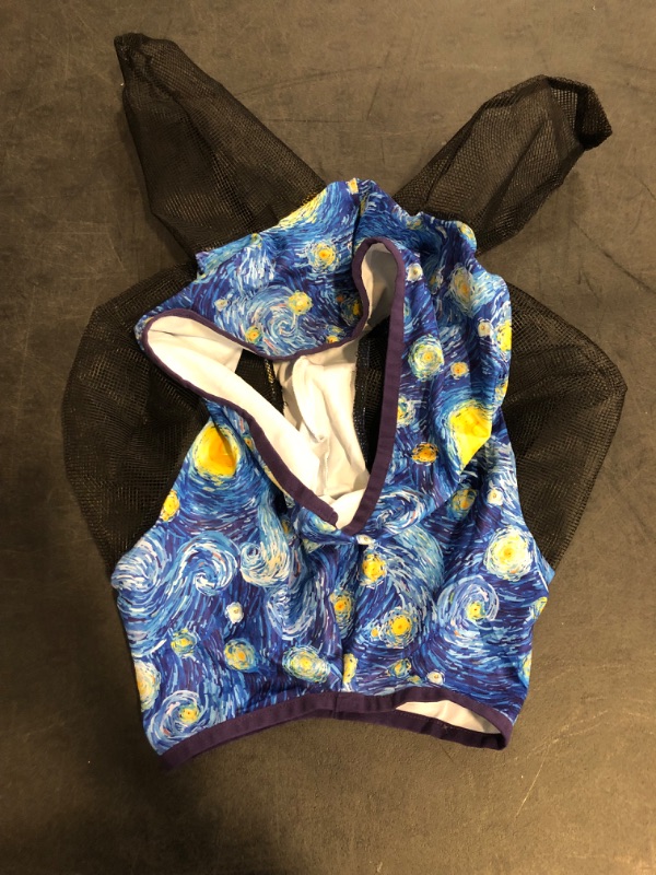 Photo 1 of **Different Pattern* Harrison Howard Super Comfort Stretchy Fly Mask Large Eye Space with UV Protection Soft on Skin with Breathability Luxe Vibe L Full Size 